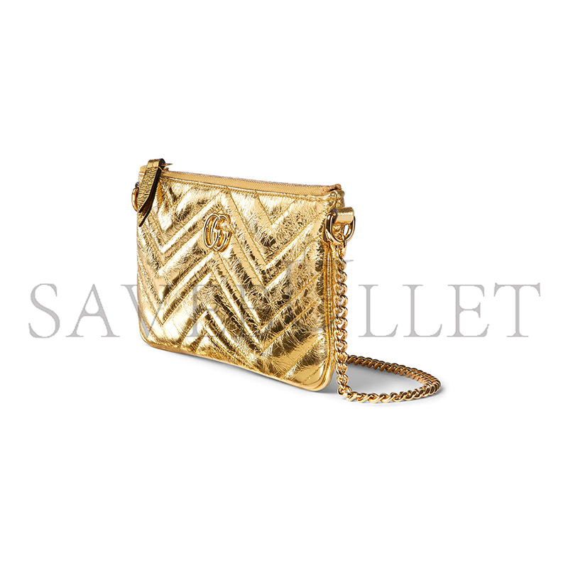 GUCCI GG MARMONT POCHETTE WITH CHAIN 824950 (22*12*2cm) GUCCI GG MARMONT POCHETTE WITH CHAIN 824950 (22*12*2cm)